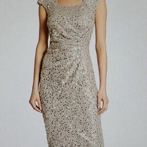 Dress Glamorous Silver Sequin Midi